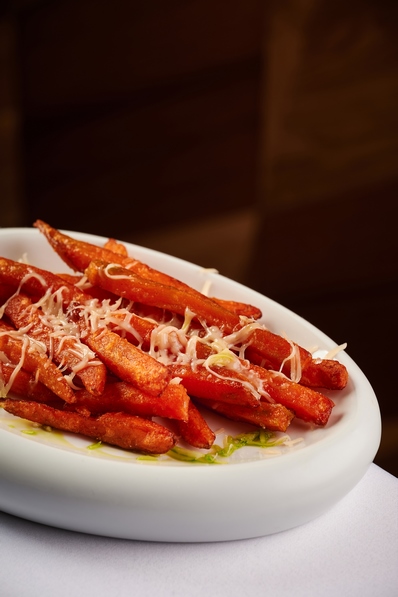 Батат с трюфельным маслом и пармезаном